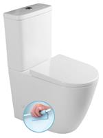 Turku duoblok toilet randloos wit