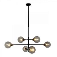 Steinhauer Hanglamp Constellation 6 lichts Ø 105 cm rook zwart