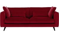 goossens Bank Suite rood, stof, 4-zits, elegant chic