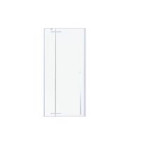 Royal plaza Guard draaideur met vast paneel 100x200 chr-helder