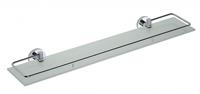 sapho X-Round glazen planchet 60cm met rail chroom
