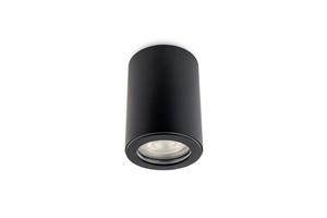 groenovatie Opbouwspot Rond, Vast, Waterdicht IP54, GU10 Fitting, Mat Zwart
