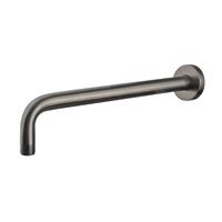 Douche Concurrent Douchearm Muur Luxe Gebogen Rond Gunmetal 350