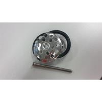 simplexplug met rozet 5/4 chroom PLUG CHROME 4058030