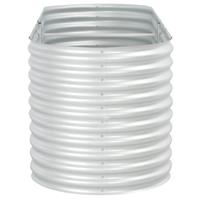 VidaXL Plantenbak verhoogd 240x80x81 cm gegalvaniseerd staal zilver