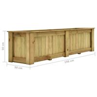 VidaXL Plantenbak verhoogd 196x50x50 cm geïmpregneerd grenenhout