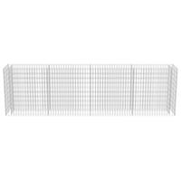 VidaXL Gabion plantenbak verhoogd 360x50x100 cm gegalvaniseerd staal