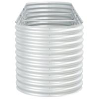 vidaXL Tuin plantenbak Zilver 320 x 80 x 81 cm