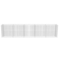 VidaXL Gabion plantenbak verhoogd 450x50x100 cm gegalvaniseerd staal