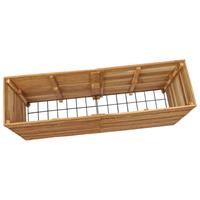 VidaXL Plantenbak verhoogd 150x40x72 cm gerecycled teakhout en staal