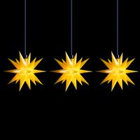 Sterntaler LED lichtketting mini-sterren buiten 3-lamps geel