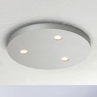 BOPP Close LED plafondlamp 3-lamps rond alu