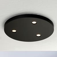 BOPP Close LED plafondlamp 3-lamps rond zwart