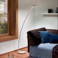 OLIGO Glance LED vloerlamp gebogen Cashmere