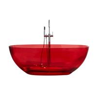 Best Design Color Transpa Red vrijstaand bad 170x78x56cm 4011060