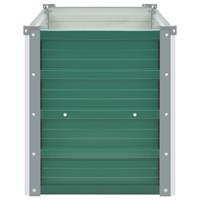 vidaXL Plantenbak verhoogd 100x40x45 cm gegalvaniseerd staal groen