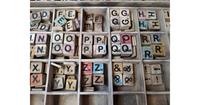 Warentuin over Zee Losse Scrabble letters x5