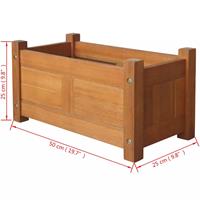 vidaXL Garten-Hochbeet Akazienholz 50x25x25 cm Braun