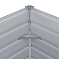 VidaXL Plantenbak verhoogd 100x100x77 cm gegalvaniseerd staal groen