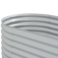 Plantenbak Verhoogd 160x80x44 Cm Gegalvaniseerd Staal Zilver