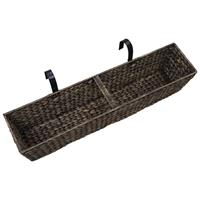 VidaXL Plantenbakken 2 st waterhyacint bruin