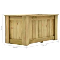 VidaXL Plantenbak verhoogd 100x50x50 cm geïmpregneerd grenenhout