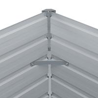 vidaxl Plantenbak verhoogd 160x80x77 cm gegalvaniseerd staal groen