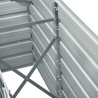 vidaxl Plantenbak verhoogd 240x40x77 cm gegalvaniseerd staal groen