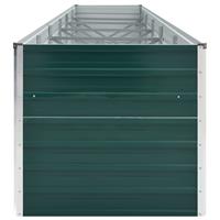 vidaXL Plantenbak verhoogd 480x80x45 cm gegalvaniseerd staal groen