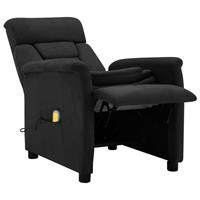 vidaxl Massagestoel kunstsuèdeleer zwart