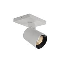 BWS Opbouwspot Skina 1 11x11.2 cm 305Lm 5W 30° Aluminium Wit 