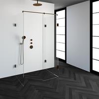 sanituba Complete Profielloze Inloopdouche XL 80x120cm koper