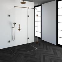 sanituba Complete Profielloze Inloopdouche XL 90x120cm koper