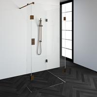 sanituba Complete Profielloze Inloopdouche Reversed 100x100/30cm koper