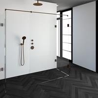 sanituba Complete Profielloze Inloopdouche XL 80x200cm koper