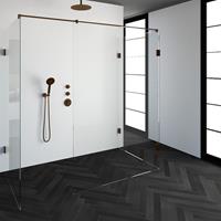 sanituba Complete Profielloze Inloopdouche XL 100x200cm koper