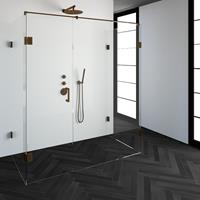 sanituba Complete Profielloze Douchecabine XL 90x180cm koper