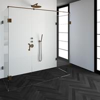 sanituba Complete Profielloze Douchecabine XL 80x200cm koper