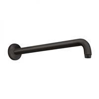 Hansgrohe Brausearm DN15 389mm Ausladung 90 Grad mattschwarz ohne Kugelgelenk, 27413670