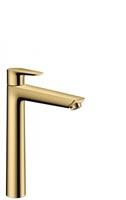 Talis E Einhebel-Waschtischmischer 240, ohne Zugstangen-Ablaufgarnitur, Ausladung 183mm, Farbe: Polished Gold Optic - 71717990 - Hansgrohe