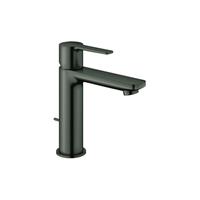GROHE Lineare waterbesparende wastafelkraan s-size met waste brushed hard graphite 32114AL1