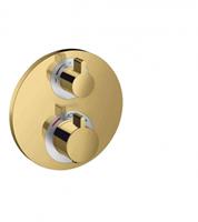 Hansgrohe Thermostat Unterputz Ecostat S Fertigset 2 Verbraucher Polished Gold Optic, 15758990