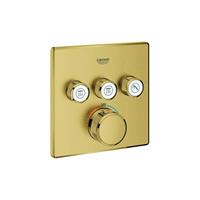 grohe Thermostaatkraan Douche Grohtherm SmartControl Vierkant met 2 afsluiters 158x43mm