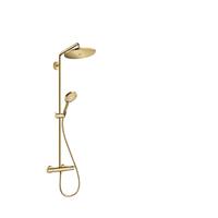 Hansgrohe Showerpipe Croma Select S 280 EcoSmart mit Raindance Handbrause Polished Gold Optic, 26891990