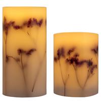 Home24 Waskaarsen Shiny Bloom (set van 2), 