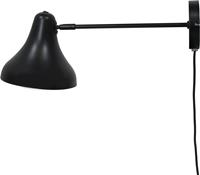 Dyberg Larsen wandlamp Tokyo, zwart, breedte 20 cm, metaal