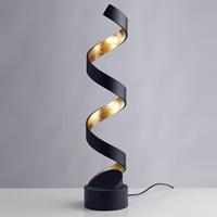 Eco-Light LED-Tischleuchte Helix, Höhe 74 cm, schwarz-gold