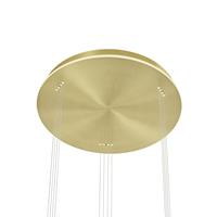 B-Leuchten Sam LED-Pendelleuchte Rondell, messing