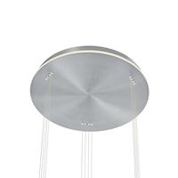 B-Leuchten Sam LED-Pendelleuchte Rondell, nickel