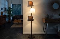 Vloerlamp Hamburg 163cm zwart grijs